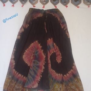 Tie Dye Boho Yoga Pants w/Pockets